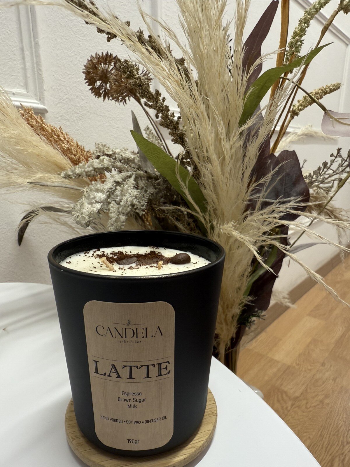 Latte κερί σόγιας 190gr