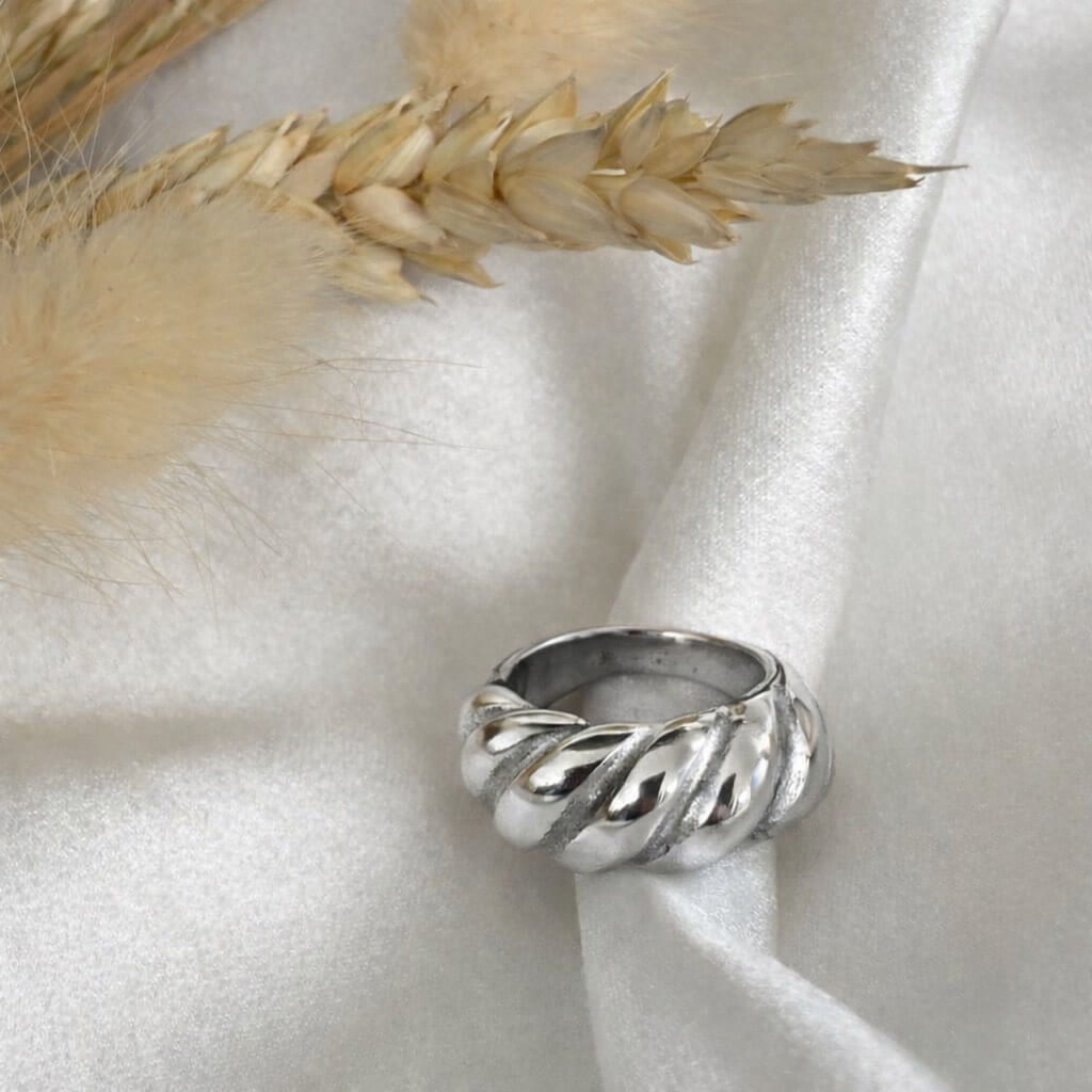 Silver Croissant Δαχτυλίδι
